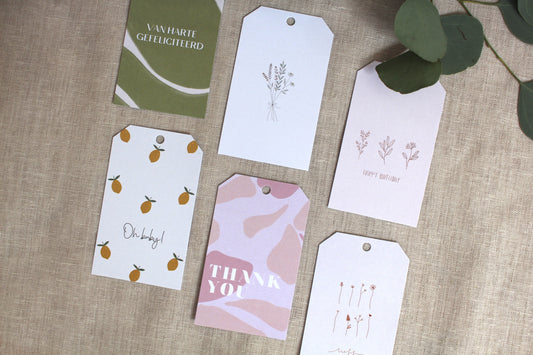 Set mini-kaartjes (6 stuks)